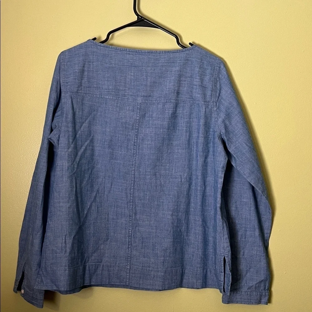 J. Crew Chambray Blue Long Sleeve Shirt
